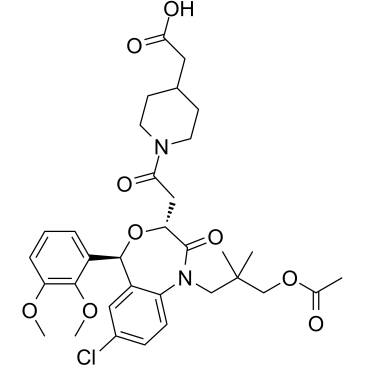 Lapaquistat acetate 化学構造
