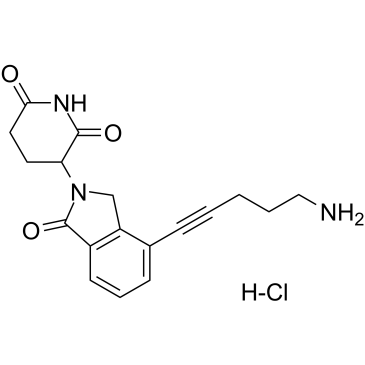 Lenalidomide-propargyl-C2-NH2 hydrochloride  Chemical Structure
