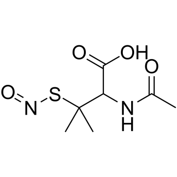 S-Nitroso-N-acetyl-DL-penicillamine  Chemical Structure