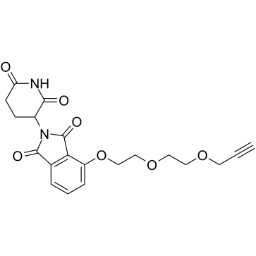 Thalidomide-O-PEG2-propargyl  Chemical Structure
