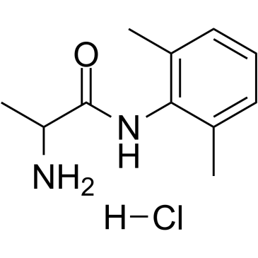 Tocainide hydrochloride 化学構造