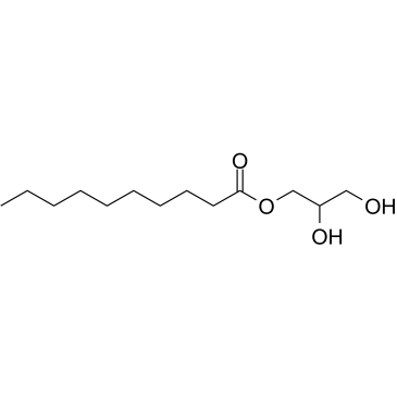 Glyceryl monocaprate Chemische Struktur