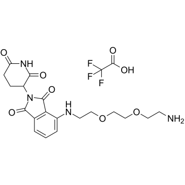 Thalidomide-NH-PEG2-C2-NH2 TFA التركيب الكيميائي