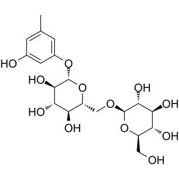 Orcinol gentiobioside 化学構造