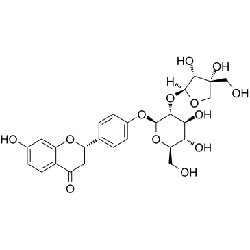 Liquiritin apioside 化学構造