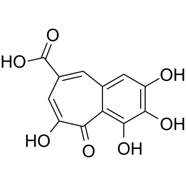 Purpurogallin carboxylic acid 化学構造