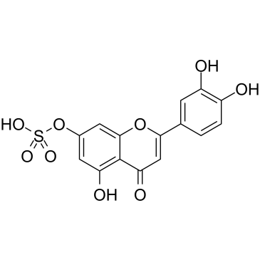 Luteolin 7-sulfate 化学構造