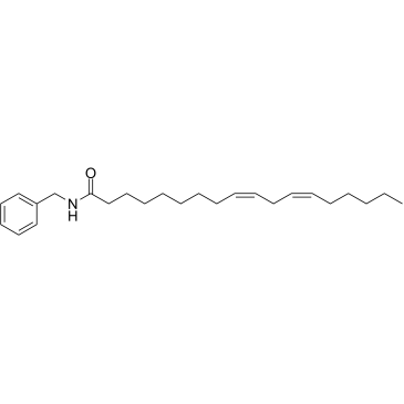 N-Benzyllinoleamide Chemische Struktur