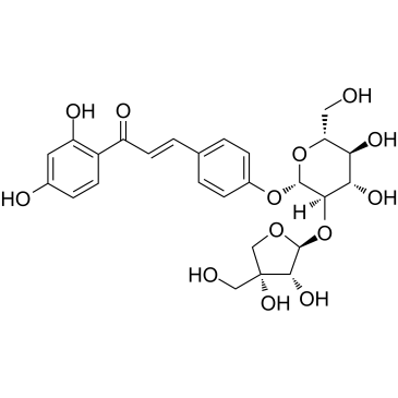 Isoliquiritin apioside التركيب الكيميائي