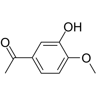 3-Hydroxy-4-methoxyacetophenone 化学構造