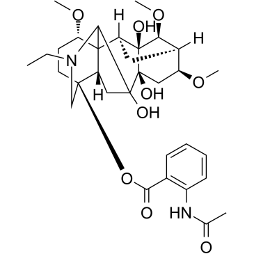 Ranaconitine Chemische Struktur