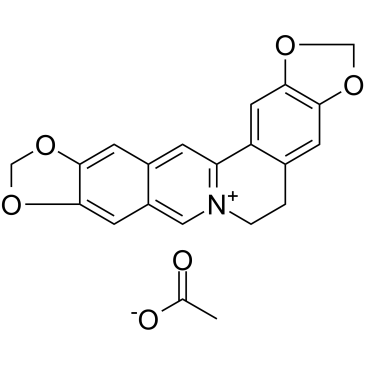 Pseudocoptisine acetate 化学構造