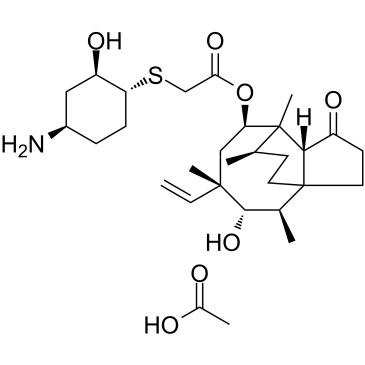 Lefamulin acetate 化学構造