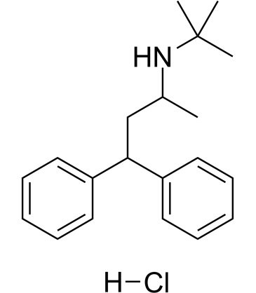 Terodiline hydrochloride 化学構造