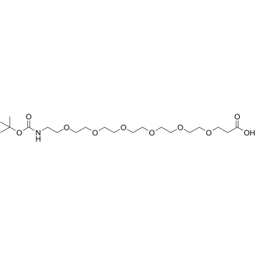 Boc-NH-PEG6-CH2CH2COOH 化学構造