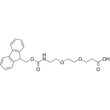 Fmoc-NH-PEG2-CH2CH2COOH Chemische Struktur