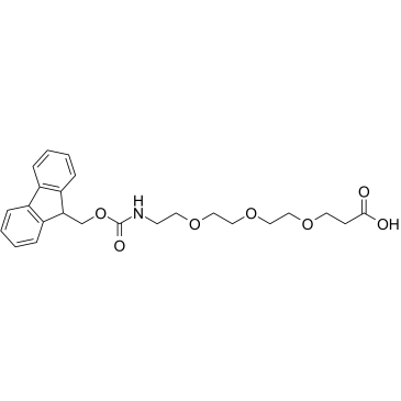 Fmoc-NH-PEG3-CH2CH2COOH التركيب الكيميائي