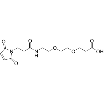 Mal-amido-PEG2-C2-acid Chemical Structure