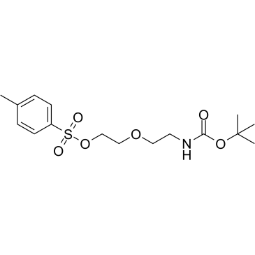 Tos-PEG2-NH-Boc Chemical Structure