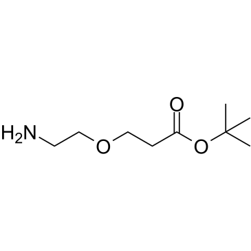 NH2-PEG1-CH2CH2-Boc Chemical Structure