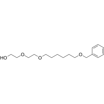 PEG3-C4-OBn Chemische Struktur