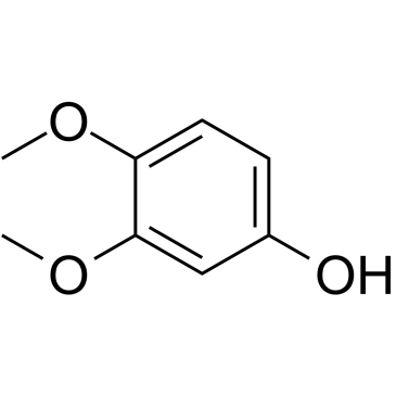 3,4-Dimethoxyphenol 化学構造