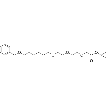 Boc-C1-PEG3-C4-OBn Chemical Structure