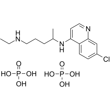Desethyl chloroquine diphosphate Chemische Struktur
