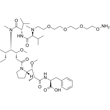 PEG4-aminooxy-MMAF Chemische Struktur