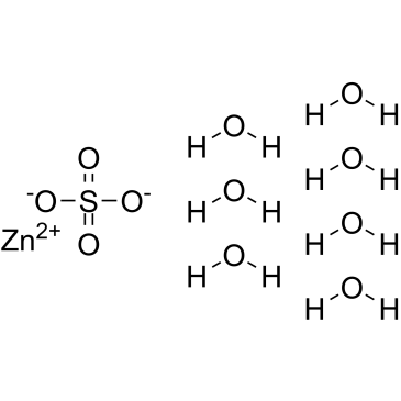 Zinc sulfate (heptahydrate) 化学構造