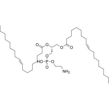 1,2-Dioleoyl-sn-glycero-3-phosphoethanolamine Chemische Struktur