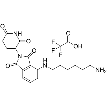 Thalidomide-NH-C6-NH2 TFA Chemische Struktur