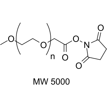 m-PEG-NHS ester (MW 5000) 化学構造