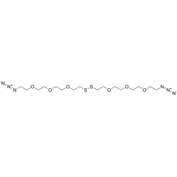 Azido-PEG3-SS-PEG3-azide 化学構造