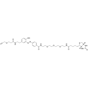 Diazo Biotin-PEG3-alkyne Chemical Structure