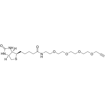 Biotin-PEG4-alkyne التركيب الكيميائي