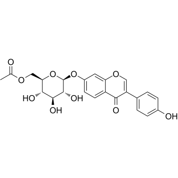 6"-O-Acetyldaidzin Chemische Struktur