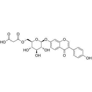 6"-O-Malonyldaidzin Chemische Struktur