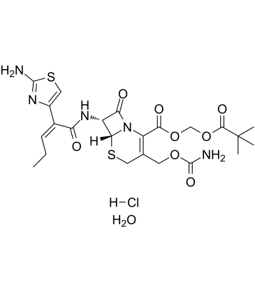 Cefcapene pivoxil hydrochloride hydrate  Chemical Structure