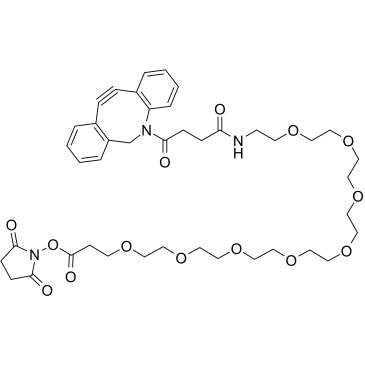 DBCO-PEG8-NHS ester 化学構造
