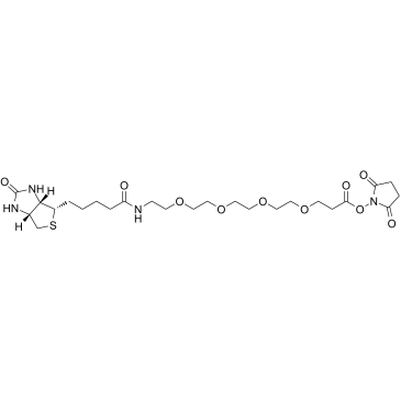Biotin-PEG4-NHS ester Chemical Structure