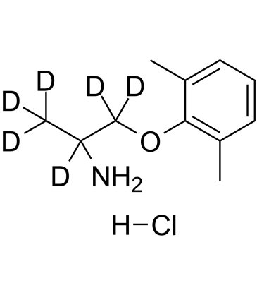 Mexiletine D6 hydrochloride  Chemical Structure