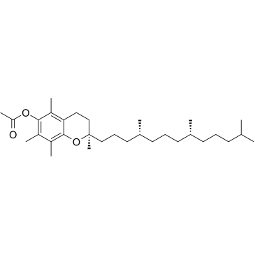 D-α-Tocopherol acetate 化学構造