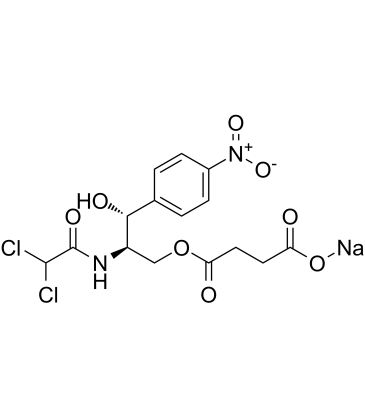 Chloramphenicol succinate sodium 化学構造