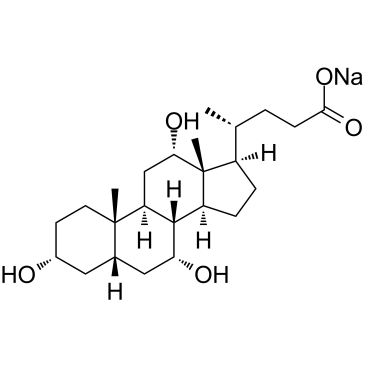 Cholic acid sodium  Chemical Structure