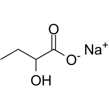 Sodium 2-hydroxybutanoate 化学構造