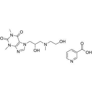 Xanthinol Nicotinate 化学構造