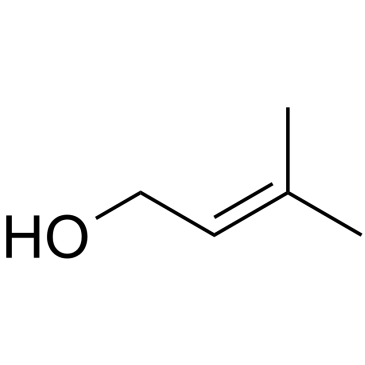 3-Methyl-2-buten-1-ol Chemische Struktur