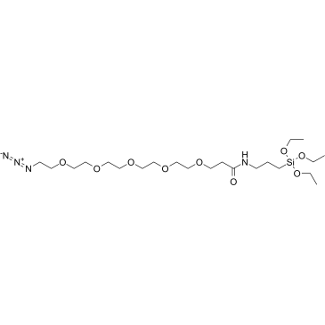 Azido-PEG5-triethoxysilane Chemische Struktur