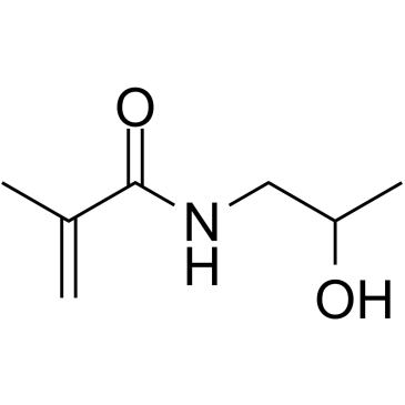 N-(2-Hydroxypropyl)methacrylamide 化学構造